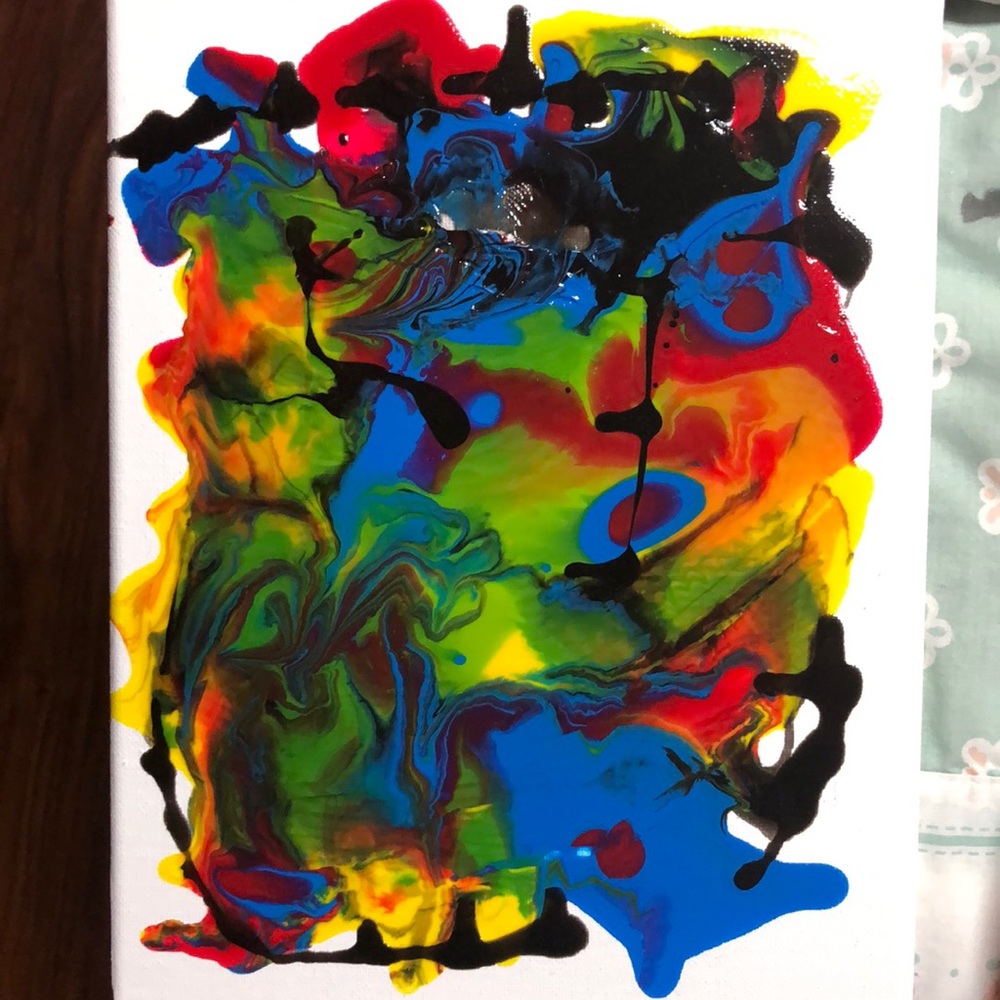Original fluid acrylic art